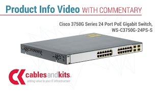 Product Info Cisco 3750G Series 24 Port PoE Gigabit Switch WSC3750G24PSS [upl. by Yesima]