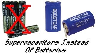 Supercapacitors Instead Of Rechargeable Batteries [upl. by Nwahsud]