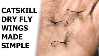 4 Wood Duck Wing Mounting Methods  TFTTR  EP4  Catskill Dry Fly [upl. by Nollaf364]