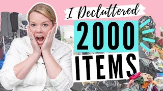 I Decluttered 2000 Things in 1 Weekend [upl. by Bixby413]