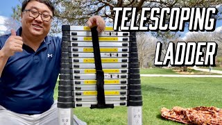 Collapsible Telescoping Ladder Review [upl. by Enitnatsnoc]