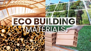 10 EcoFriendly Building Materials  Sustainable Design [upl. by Barron948]