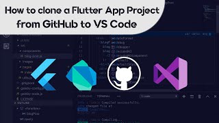 How to clone a Flutter appproject from GitHub to VS Code  Beginners Tutorial [upl. by Nnaillek542]