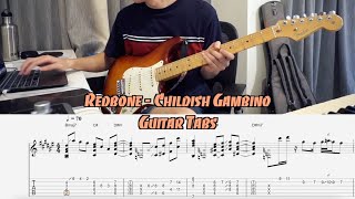 Redbone  Childish Gambino Gyoshi Guitar Cover w TABS [upl. by Blight]