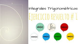 Integrales trigonométricas  Ejercicio resuelto 1 [upl. by Ulrika]