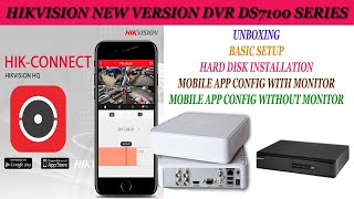 Hikvision dvr setup Hard Disk Install hik Connect Mobile App Config [upl. by Asilenna]