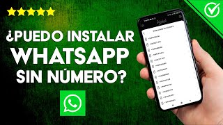 ¿Puedo Activar e Instalar WhatsApp sin Número ni Código de Verificación [upl. by Dole880]