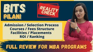 BITS Pilani  MBA Programs  Admission amp Eligibility  Course amp Fees  Placement amp Packages  ROI [upl. by Atnaloj]