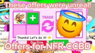 😇OMG😇 I GOT SO MANY INSANE OFFERS FOR MY NFR BAT DRAGON Adopt me Trading 2024😇 [upl. by Etac]