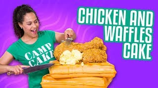 Chicken And Waffles CAKE  How To Cake It [upl. by Afas376]