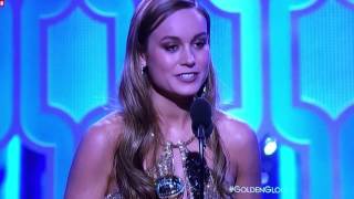 Brie Larson Golden Globe Win [upl. by Lativa]