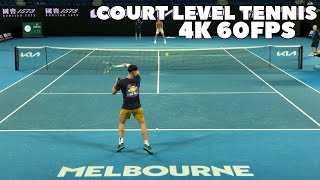 Alcaraz amp Ruud Practice 2024  Court Level Groundstrokes 4K 60FPS [upl. by Mast]