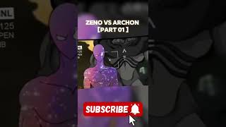 zeno vs archon part1 epic battle archon zeno dbs goku shorts [upl. by Katzen282]