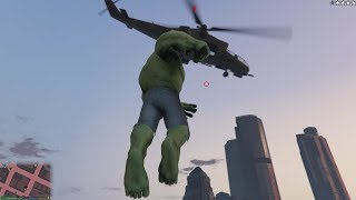 GTA V New HULK mod gameplay [upl. by Montague]