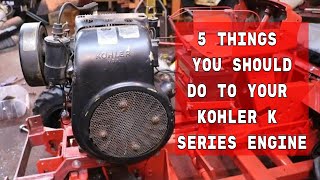 5 Things You Should Do To Your Kohler K Series Engine Right Now  Kohler K Series Engine Maintenance [upl. by Gundry]