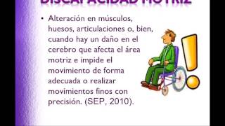 DISCAPACIDAD Y SUS TIPOS I [upl. by Atlee]