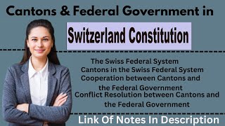 Relationship between Cantons And Federal Government in Swiss Constitution  political science Swiss [upl. by Saleme696]