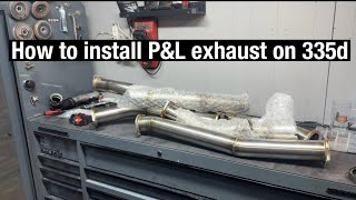 How to install PampL exhaust on 335d [upl. by Pelage237]