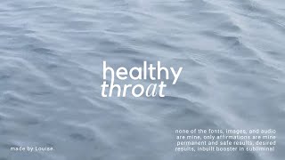 ridiculously powerful  heal sore throat subliminal [upl. by Znerol720]