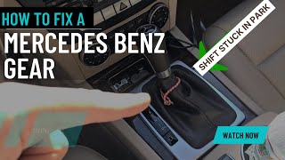 How to Release a Mercedes Benz Gear Shift Stuck in Park [upl. by Aholah475]