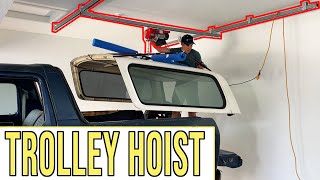 Custom Trolley Hoist Install  Dream Garage Ep02 [upl. by Tteirrah497]