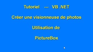 Tutoriel  Créer une simple visionneuse part 1 en VBnet [upl. by Callean314]