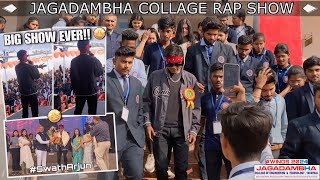 Rap Event At Jagadambha Engineering 🌟  Swath Arjun  Live Rap show  Yavatmal Rap  wings 2024 [upl. by Manley]