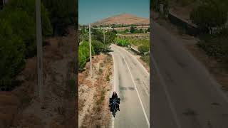 Life on two wheels good always as you feel the wind  as you see the view 🖤🏍️💨 motovlog drone [upl. by Mirelle906]