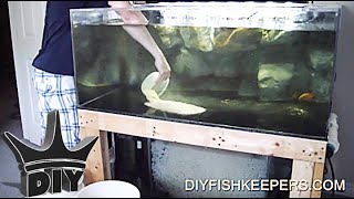 HOW TO Add Sand To Your Aquarium  CHEAP CLEAN and SAFE [upl. by Iaoh]