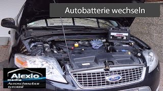 🔧Ford Mondeo MK4 BA7 Batterie wechseln  Replacing car battery [upl. by Ekud]