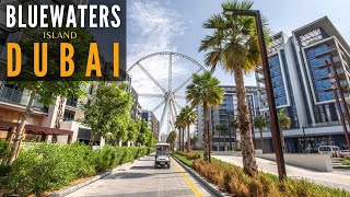 Walk from JBR beach to bluewaters island dubai  Ep2  4K  Dubai Tourist Attractions [upl. by Neala962]