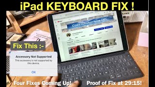 How to Fix the iPad Pro keyboard  4 fixes Working Proof [upl. by Gunilla]