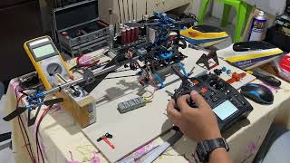 DX6 Spectrum on a 450 RC Helicopter [upl. by Adoh]