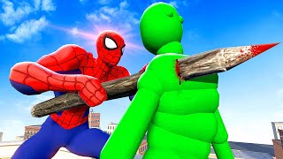 Upgraded SPIDERMAN Fights AI Ragdolls  Overgrowth Mods Gameplay [upl. by Sinoda100]