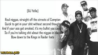 NWA  Real Niggaz Lyrics [upl. by Roee]