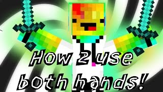 Minecraft how to use your other hand [upl. by Yrellav]