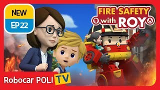 🔥Fire safety with Roy  EP22  The School Fire Drill  Robocar POLI  Kids animation [upl. by Coy647]