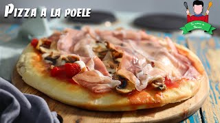 Recette  La pizza à la poêle facile sans four [upl. by Nnaycart354]