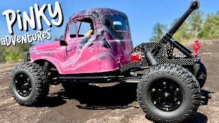 Hydro Dipped Brushless Carbon Fiber RC Rock Crawler Tow Truck [upl. by Adnal]