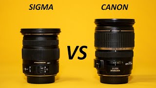 CANON 1755 vs SIGMA 1750  f28 lens comparison [upl. by Bruns624]