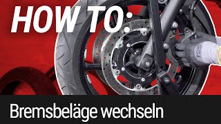 HOW TO Bremsbeläge wechseln am Motorrad [upl. by Lipscomb]