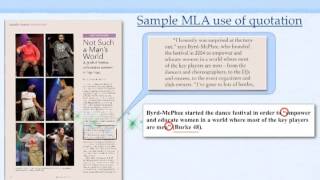 MLA Citation Basics Part I [upl. by Lamphere517]