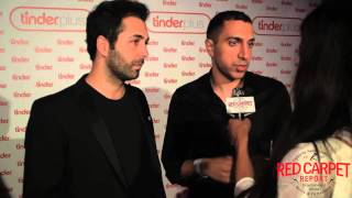 CoFounders of Tinder Justin Mateen amp Sean Rad at the Tinder Plus Party TINDERTAKEOFF [upl. by Krystyna923]