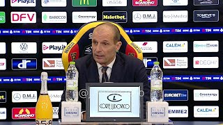 ALLEGRI post LecceJuve 03 conferenza stampa quotScudetto Dobbiamo rendere possibile limpossibilequot [upl. by Allerym]