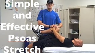 Psoas Stretch  How To Stretch And Release The Iliopsoas [upl. by Nicole]