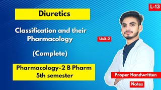 L13। U2। Diuretics Pharmacology। Classification। Pharmacology of drugs acting on urinary system। [upl. by Brenan]