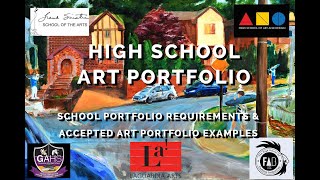 ART HIGH SCHOOL Art Portfolio EXAMPLES amp Requirements LaGuardia Frank Sinatra Art amp Design HS [upl. by Pickford]