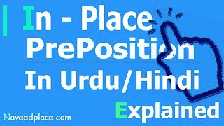 In Place Preposition In Urdu  Hindi  Usages Examples [upl. by Artemus]