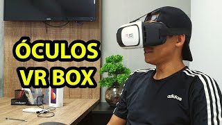 Óculos VR box  Realidade Virtual  Como usar [upl. by Attehcnoc239]