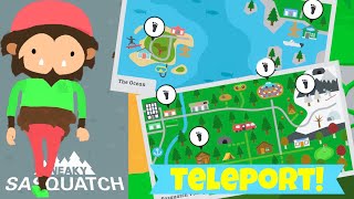 How To Unlock Every Teleportation Spot  Sneaky Sasquatch [upl. by Anerat412]